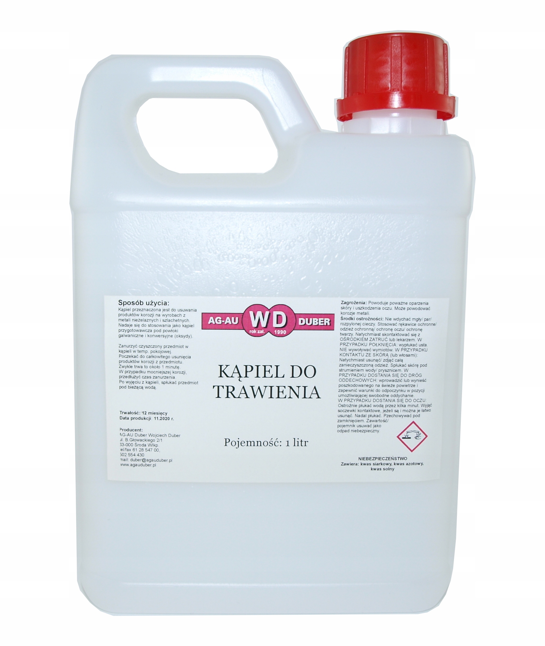 Kąpiel do trawienia - 1 litr