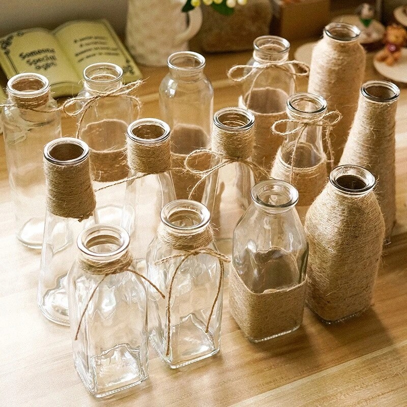 Lina jutowa gruba naturalna skręcana 20mm na metry Średnica 20 mm