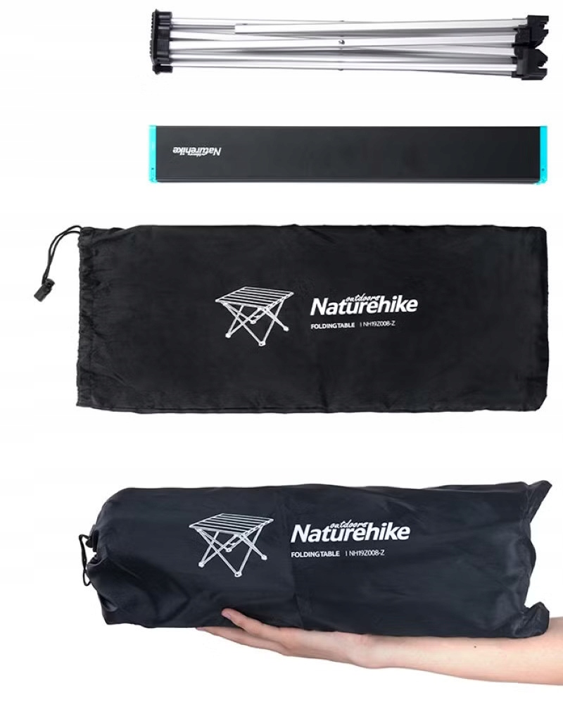 Składany stolik turystyczny Aluminium Folding Table FT08 Naturehike Długość (cm) 41