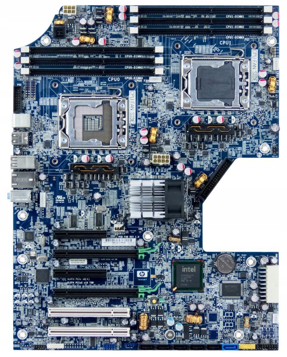 Hp 591184-001 Dual LGA1366 DDR3 Pci-e Pracovní Stanice Z600