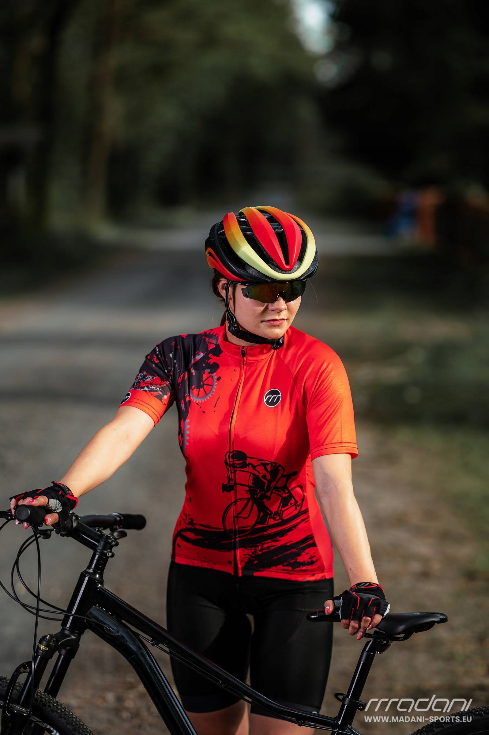 Madani: koszulka rowerowa damska RALLY, r. XXL Materiał dominujący poliester