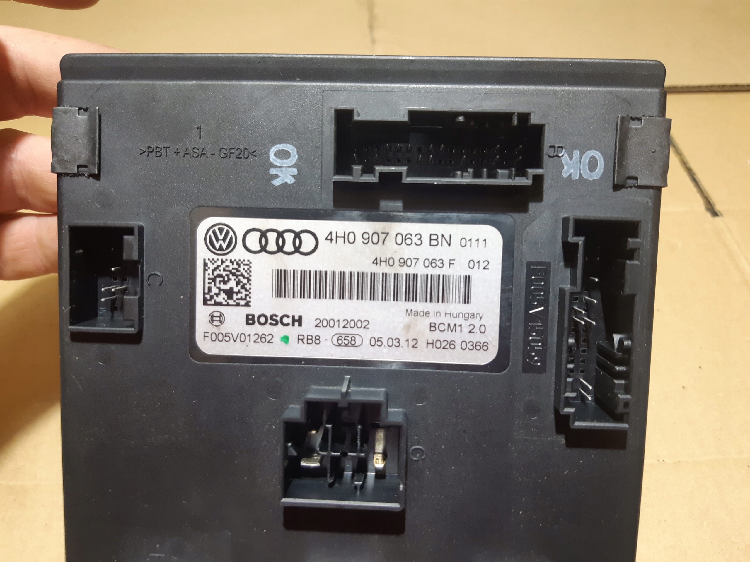 AUDI A6 C7 modul Bedienteil KOMFORTU 4H0907063BN