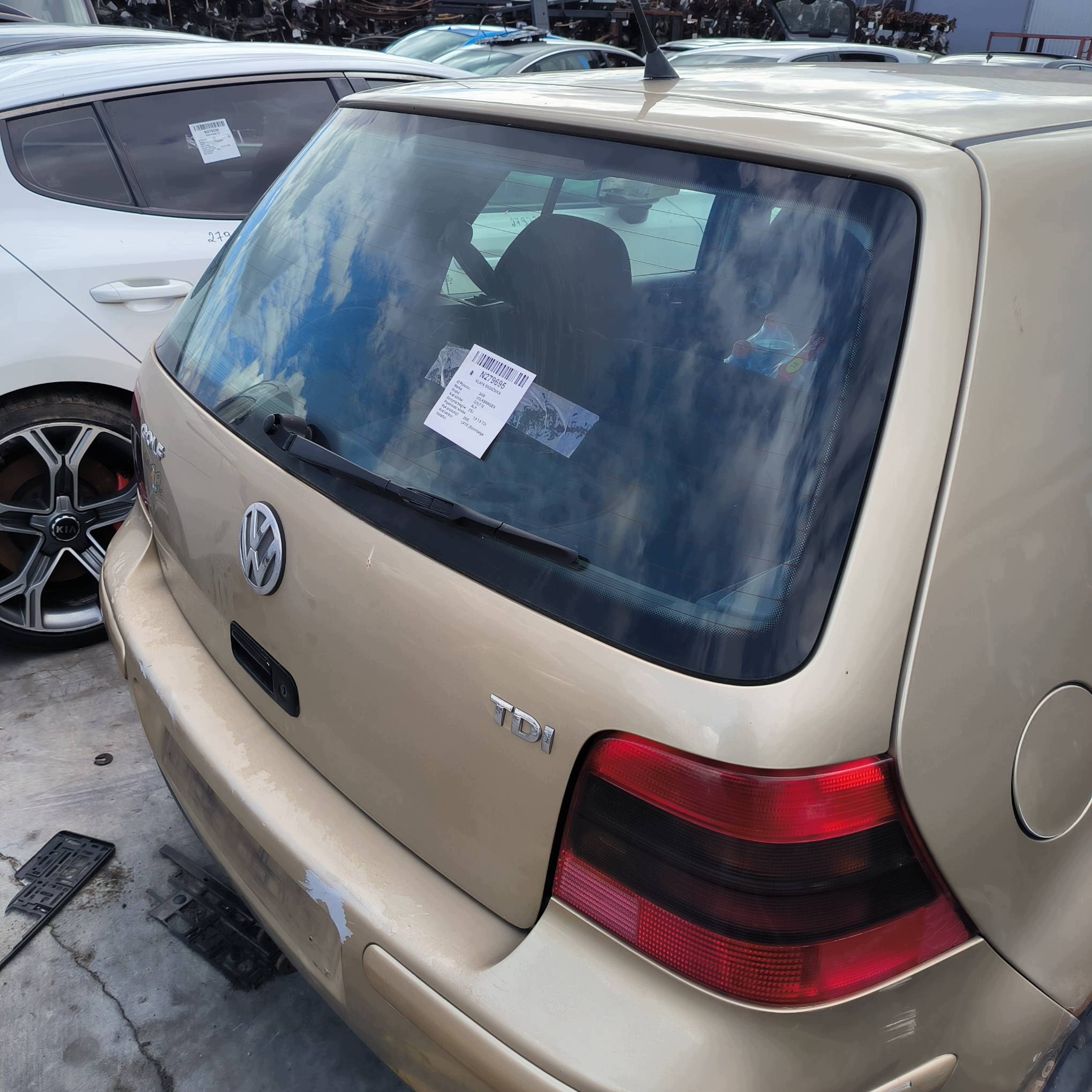 trunk door boot LA1W VOLKSWAGEN GOLF IV 5D HB