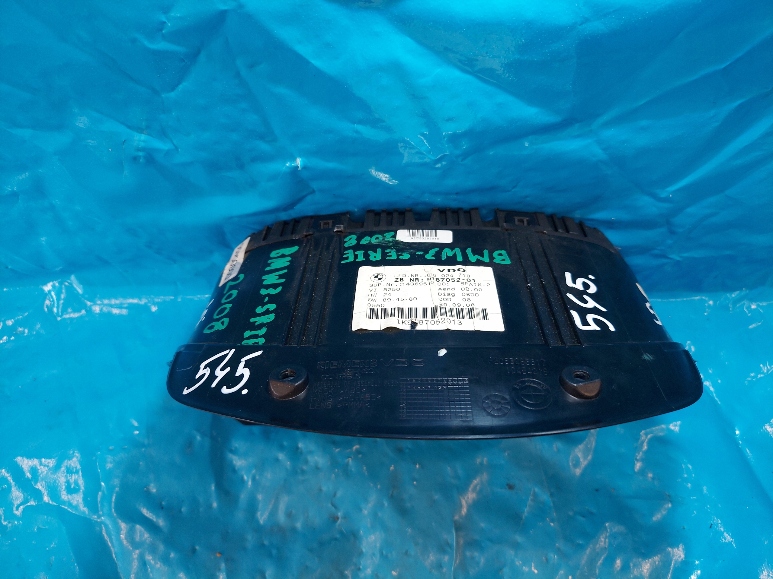 dials clock BMW E90 2.0 B 2009 R 918705201