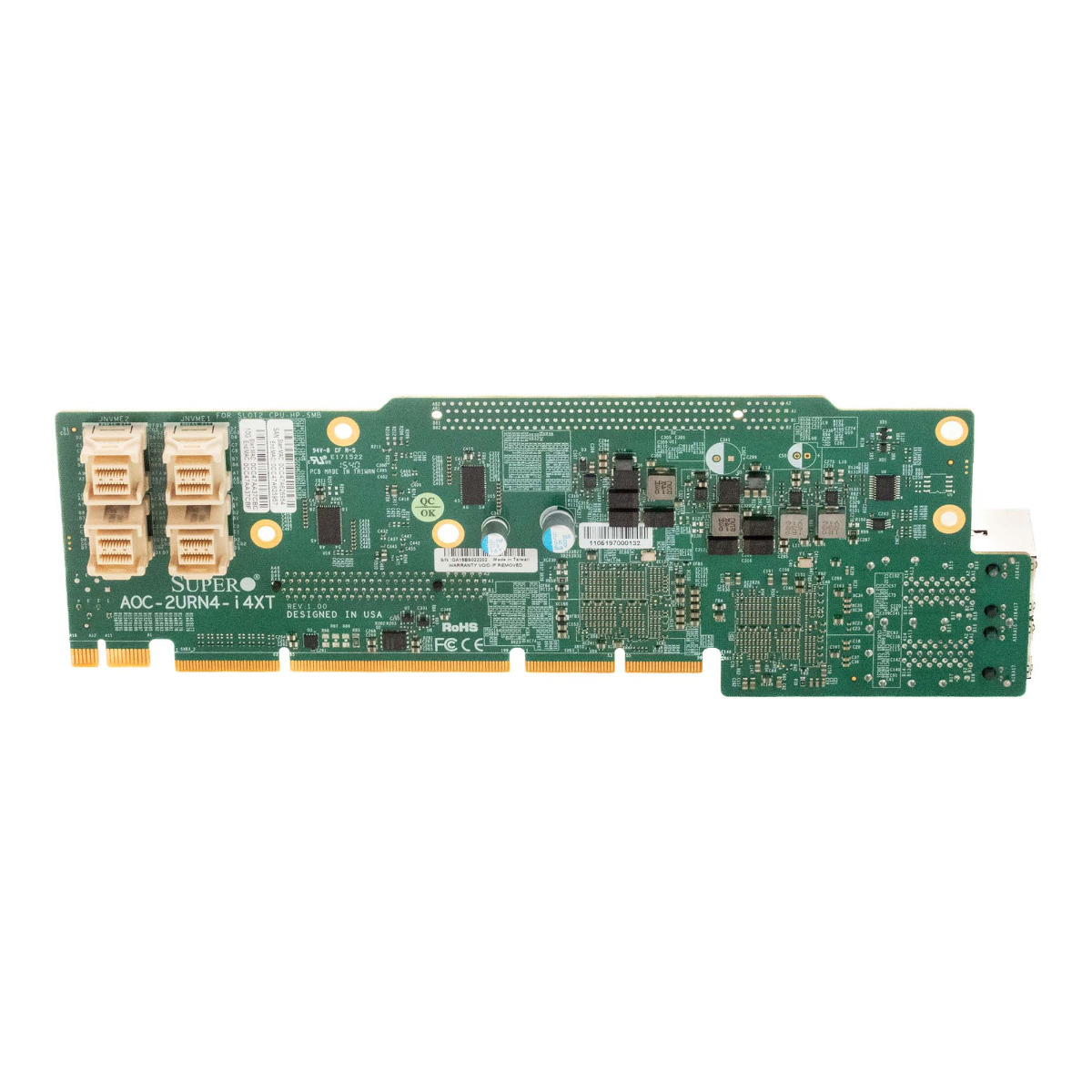 Supermicro AOC-2URN4-i4XT Ultra Riser 2U