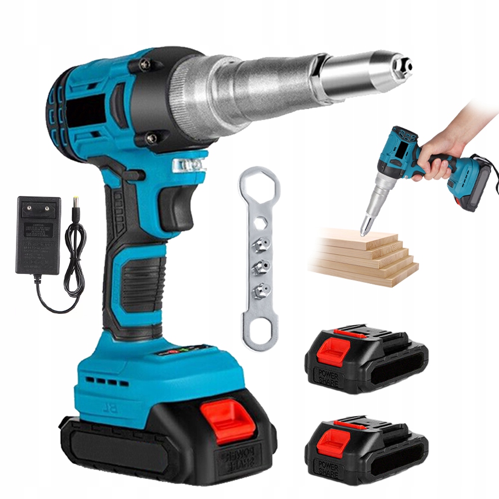 Elektrická Nýtovačka Makita 18V 588NM 1600 Ot/min, Ovládání Jedním Tlačítkem