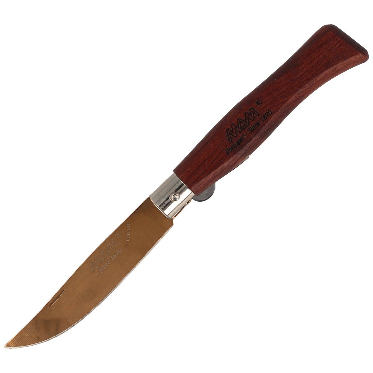Nóż składany Mam Bronze Titanium, Bubinga Wood 83mm (2084)