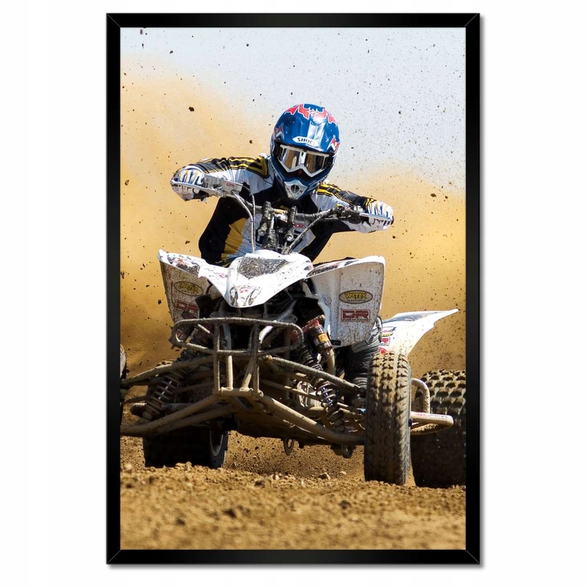 Plakáty v rámu 40x60 Quad Poušť Rallye Závod