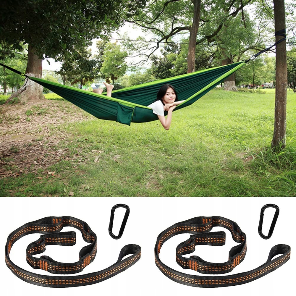 HÄNGEMATTE Zestaw Do Mocowania Haki Karabinki Camping Outdoor 300 kg — miniatura 6