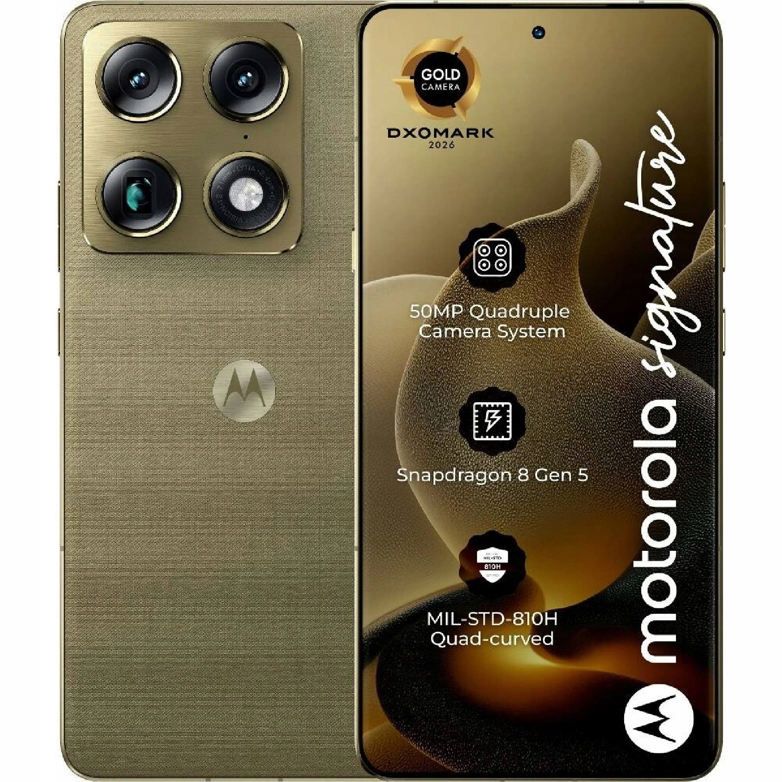 Mobil Motorola Signature 16/512GB Pantone Martini Olive 840493620039
