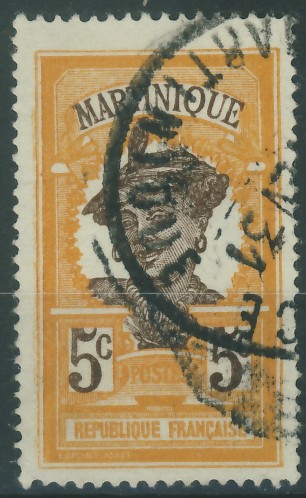 Kolonie fr. Martinique 5 cent. - Tubylcy / 2