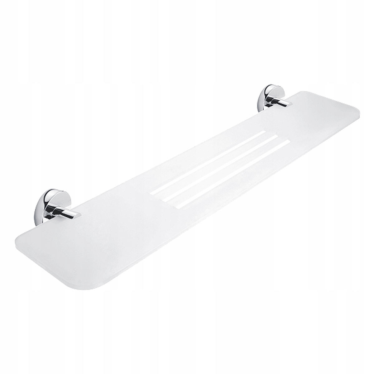 Nimco Unix polica do kúpeľne s otvormi, biela mat, 60 cm Un X360-26