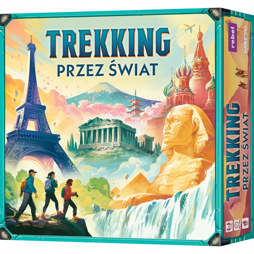 Gra Planszowa Trekking przez świat (Nowa Edycja) Wersja Polska, Rebel