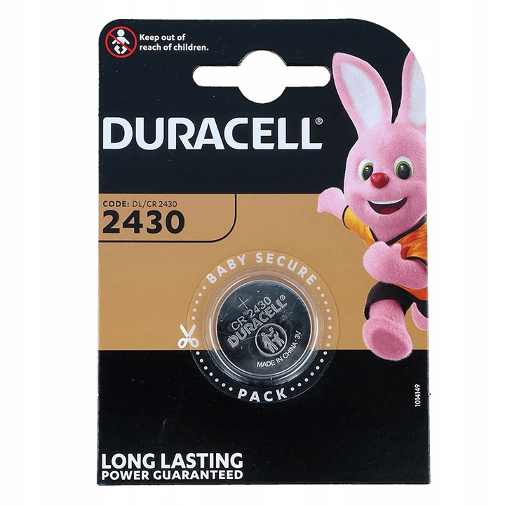 

1x Bateria Litowa Duracell 3V CR2430