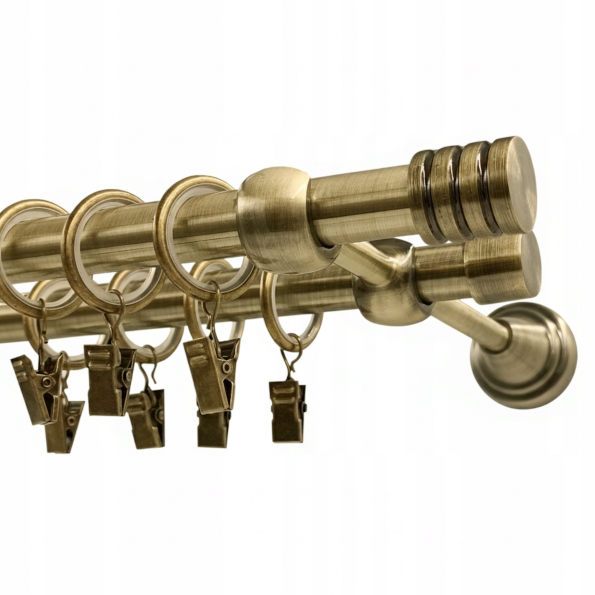 Garnýž Dvojitá Luna Fréza Zlatá Kovová 16 mm Zlato Antik 360 cm