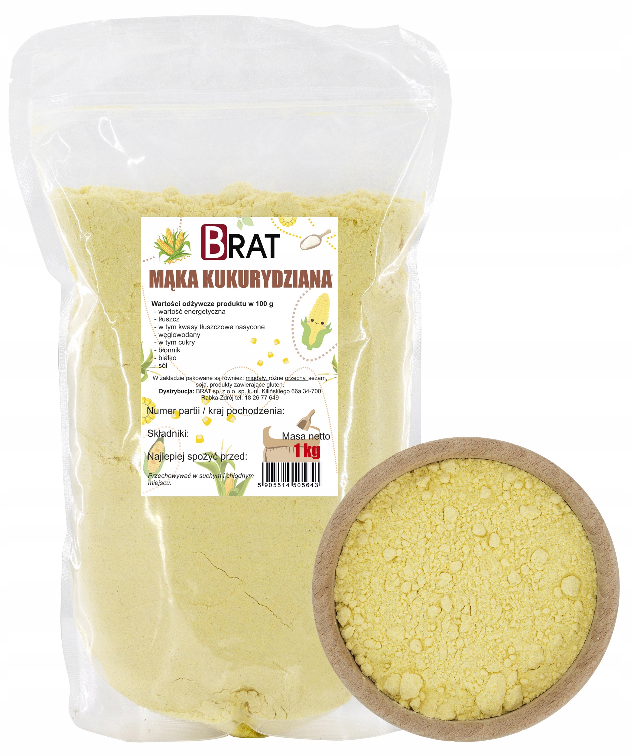 Brat Kukuřičná mouka 1 kg