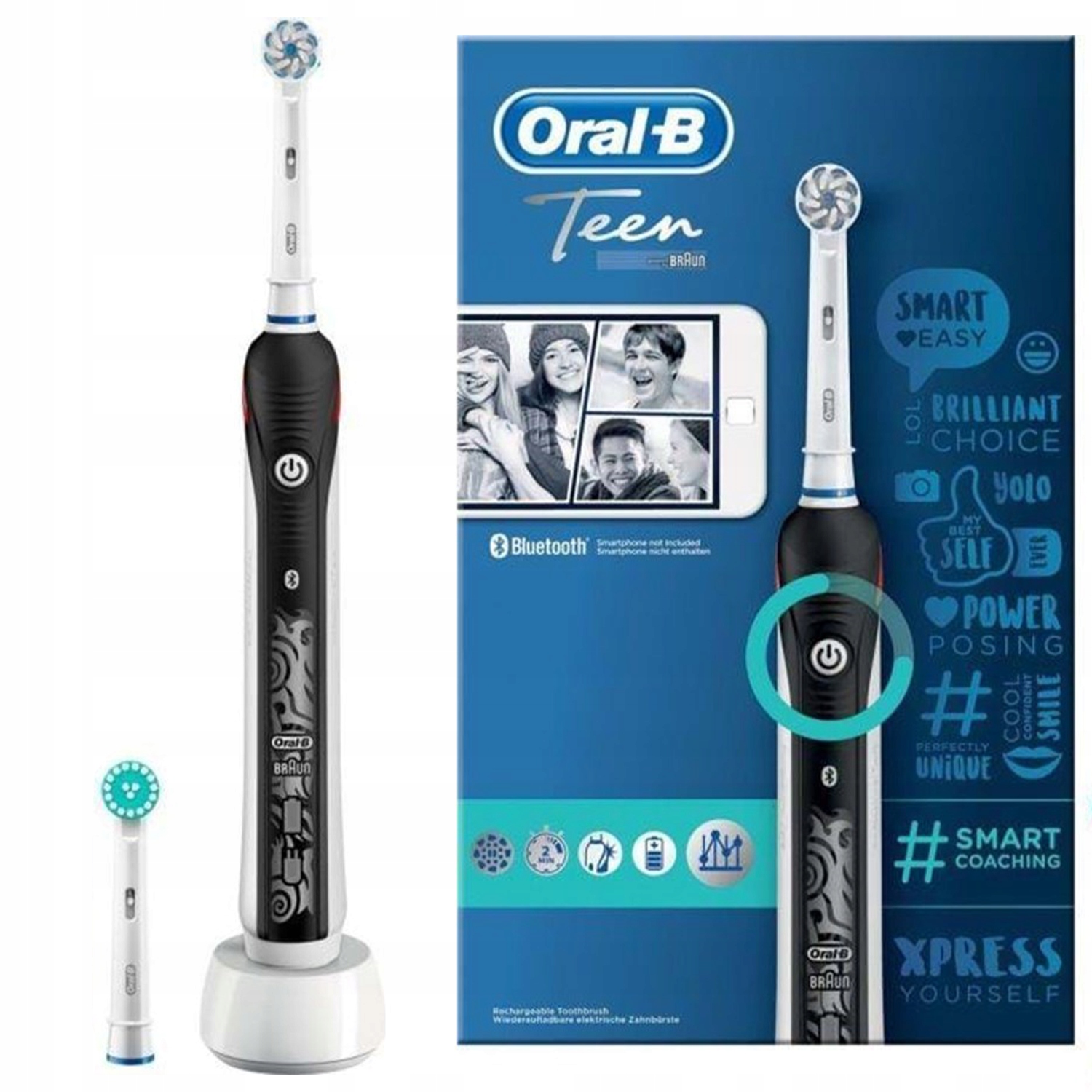 BRAUN ORAL-B TEEN ELEKTRICKÁ KEFKA ČIERNA