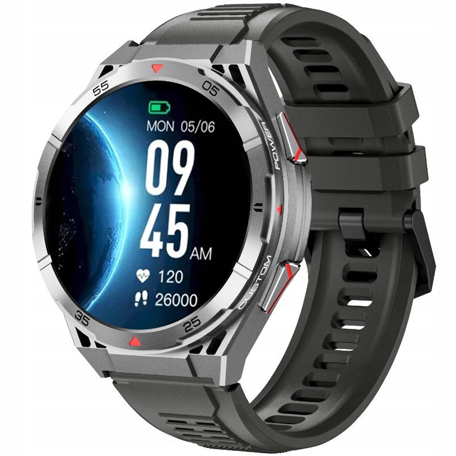 Chytré Hodinky s Gps pro muže na běhání Sport f41 sil/bl sil