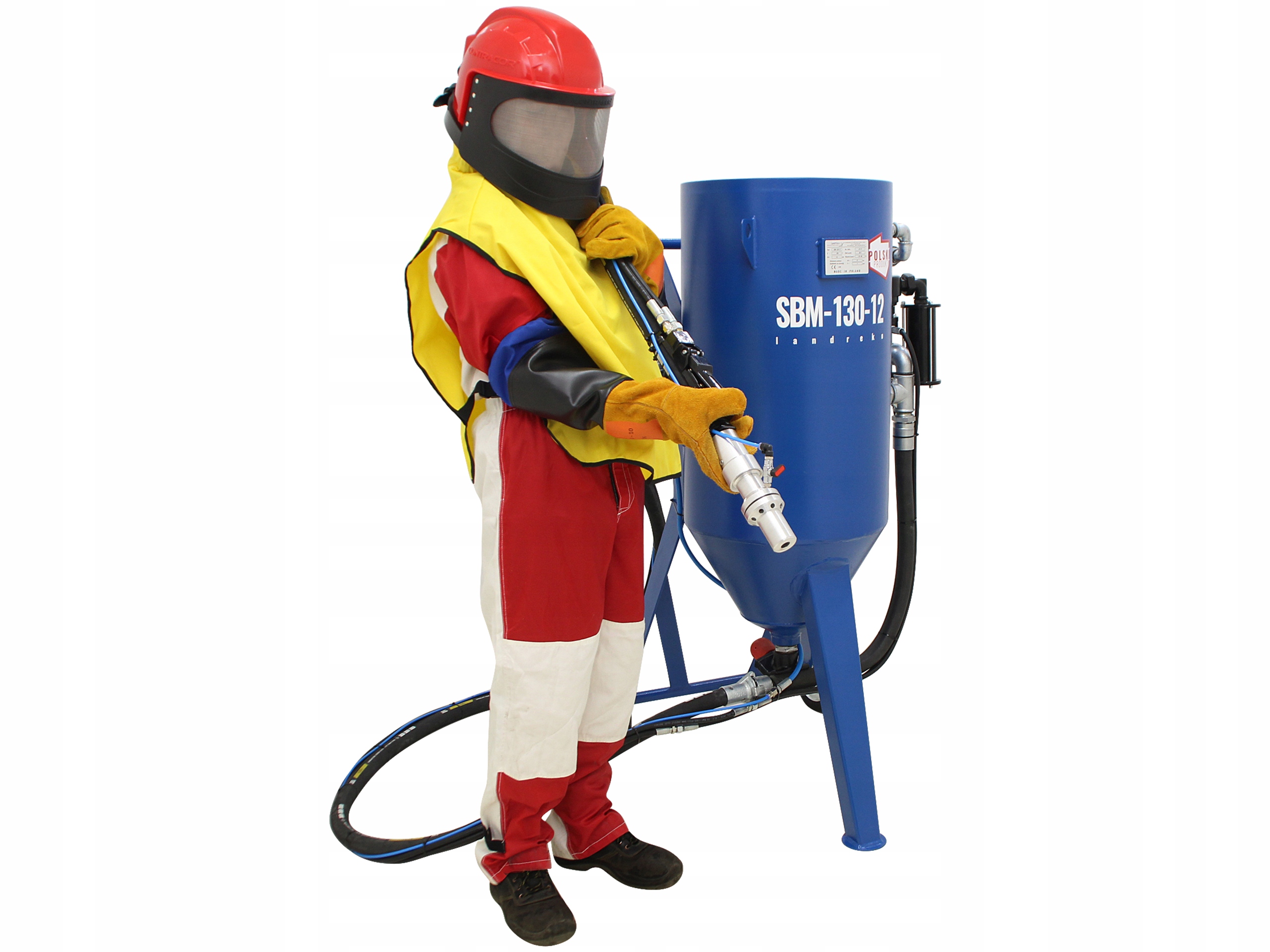 POLSKA PIASKARKA WODNA SODOWARKA 130L +OSPRZĘT BHP