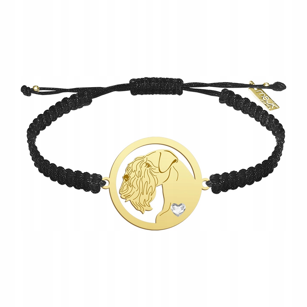 Zlatý náramek s Sealyham teriérem 925 Šperky Makramé Gravírování Bonus