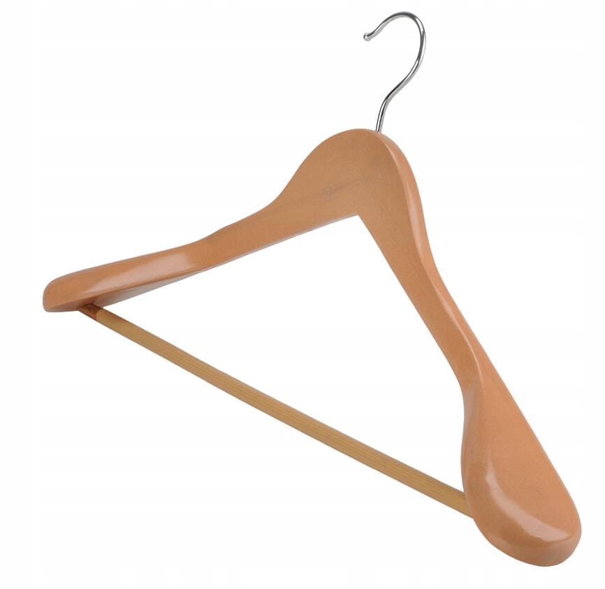 Dřevěné věšáky Lux 10 ks Galicja 45 cm do šatní skříně
