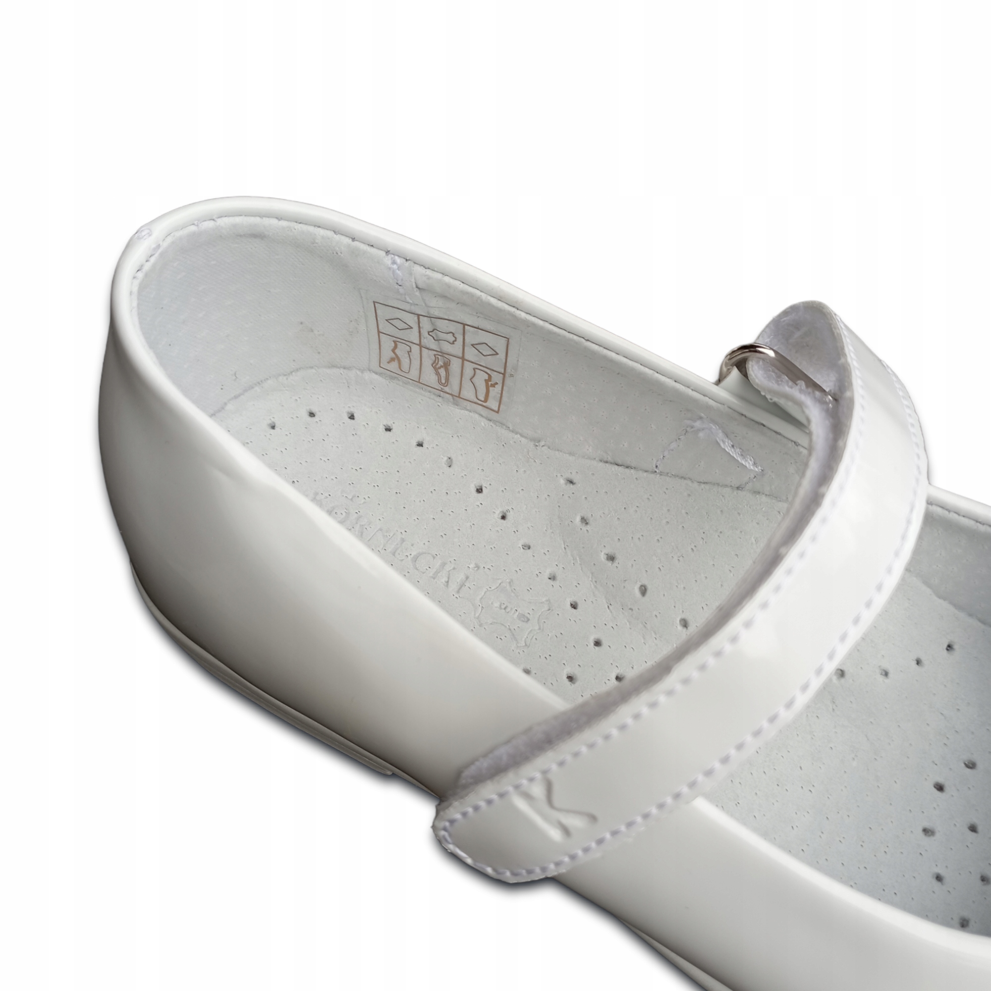 BUTY KOMUNIJNE BALERINKI BIAŁE RZEPY KORNECKI 31 Płeć dziewczynki