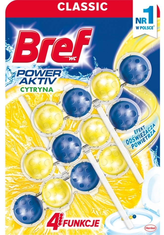 

Bref Power Activ Zawieszka Do Wc Cytryna 3x50g