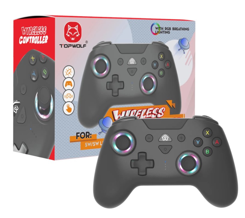 Bezdrátový ovladač pro Switch/Lite/OLED/PC/IOS/Android/Steam