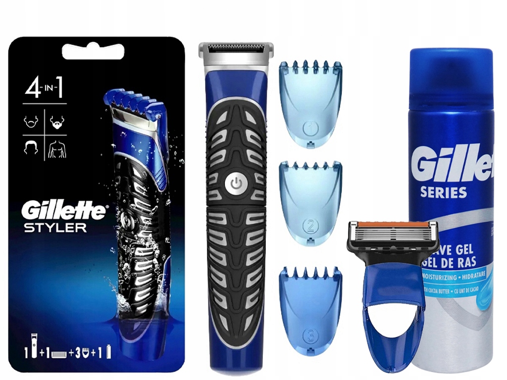 Zastřihovač Těla A Vousů Holicí Strojek Gillette Styler Gel 200 Ml