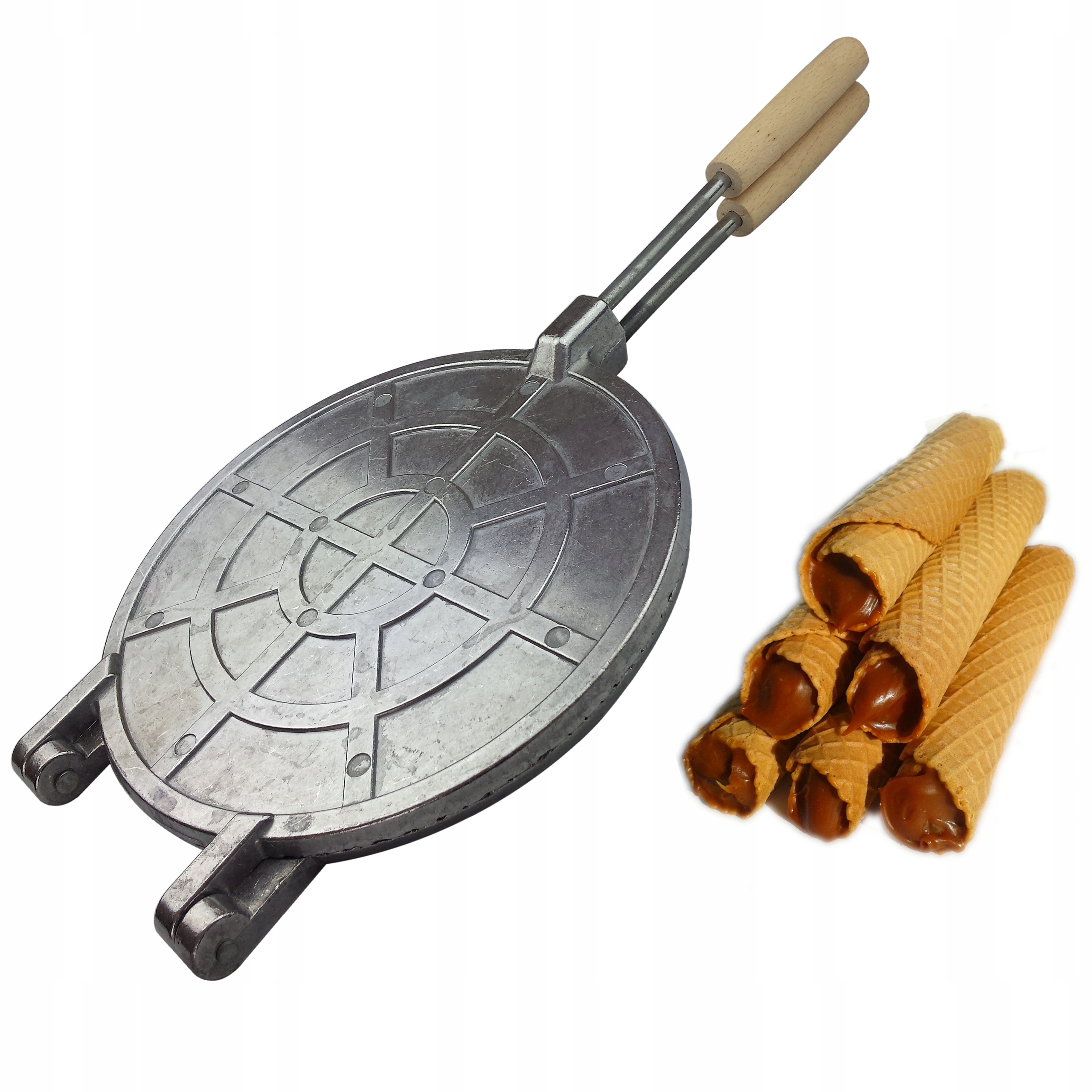 

Metalowa Forma Waflownica, Rurki, Rożki Wafelki Ok