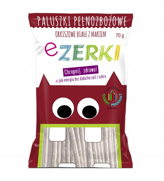 EZERKI PALUSZKI ORKISZOWE BIAŁE MAKOWE 70 G