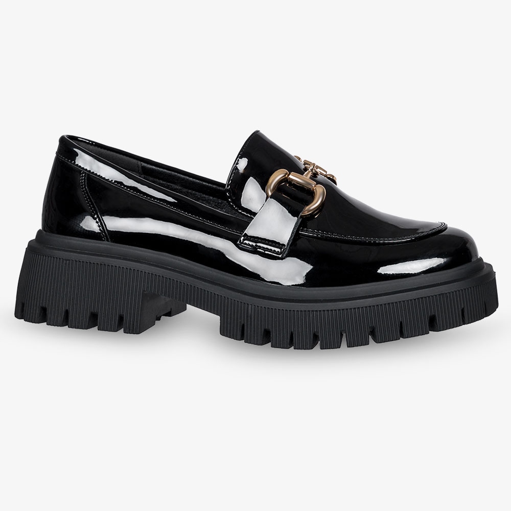 MOKASYNY PÓŁBUTY DAMSKIE WSUWANE MODNA SPRZĄCZKA STABILNA PLATFORMA r 40 Oryginalne opakowanie producenta pudełko