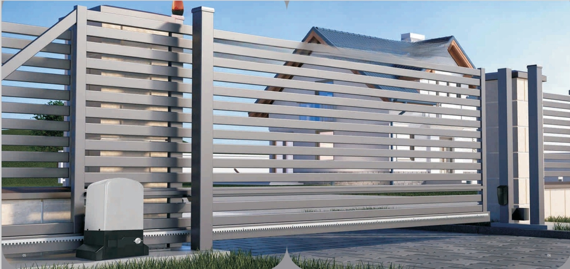 NAPĘD ZESTAW DO BRAMY PRZESUWNEJ AUTOMAT ARM600 6m/600kg 2 PILOTY + WIFI Kod producenta ARM600