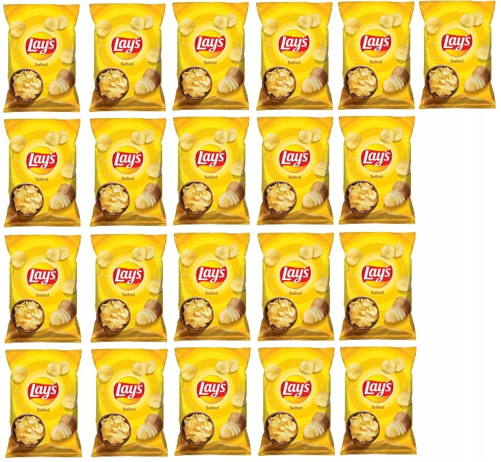 21x 130g Lay's Salted chipsy Karton