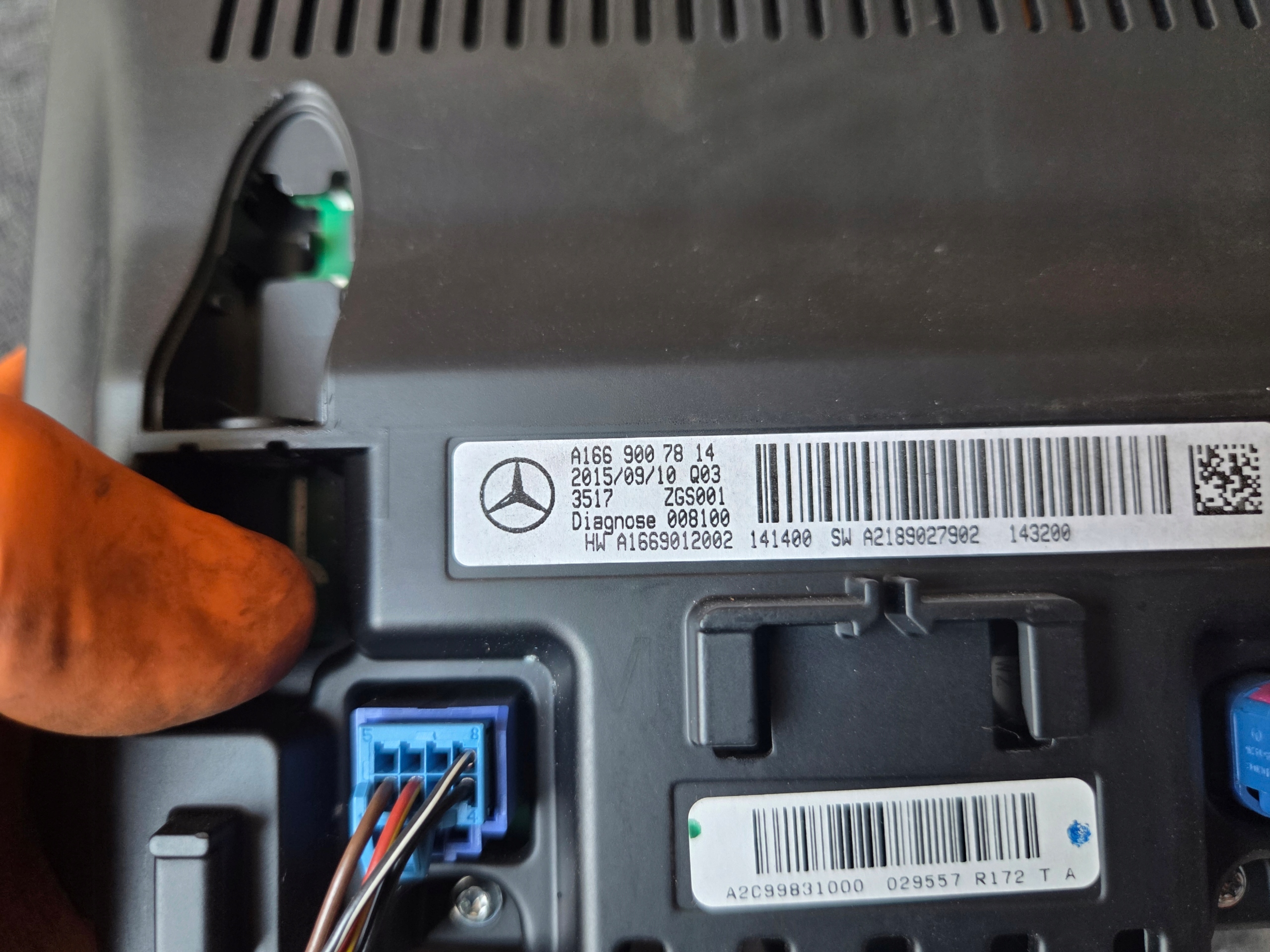 displej navigace MERCEDES GLA W156 A1669007814