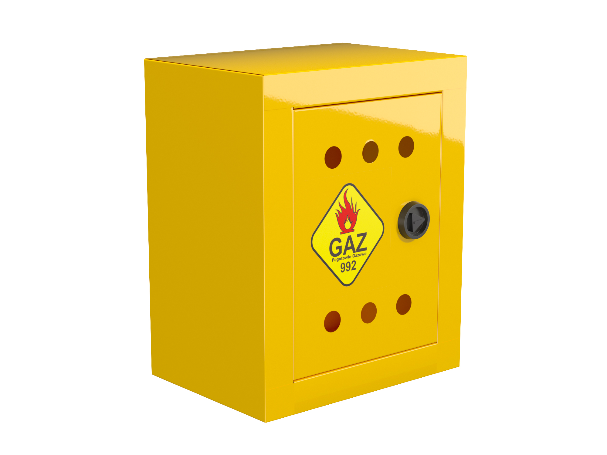 Plynová Skříňka 25x20x15 Gaz barva Žlutá