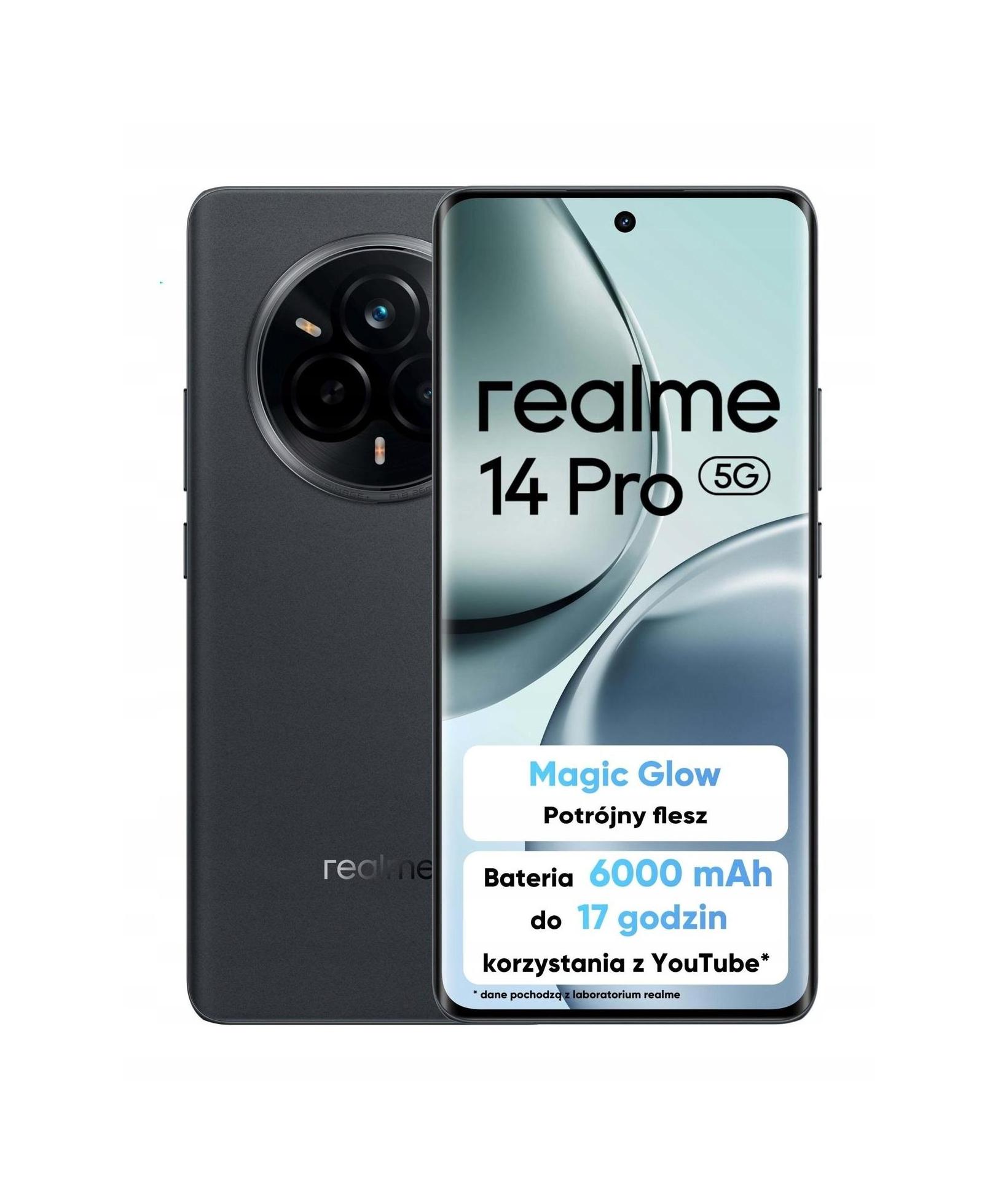 Smartfón realme 14 Pro 5G 8/256GB Dual Sim Nfc Oled Sivý Suede Grey