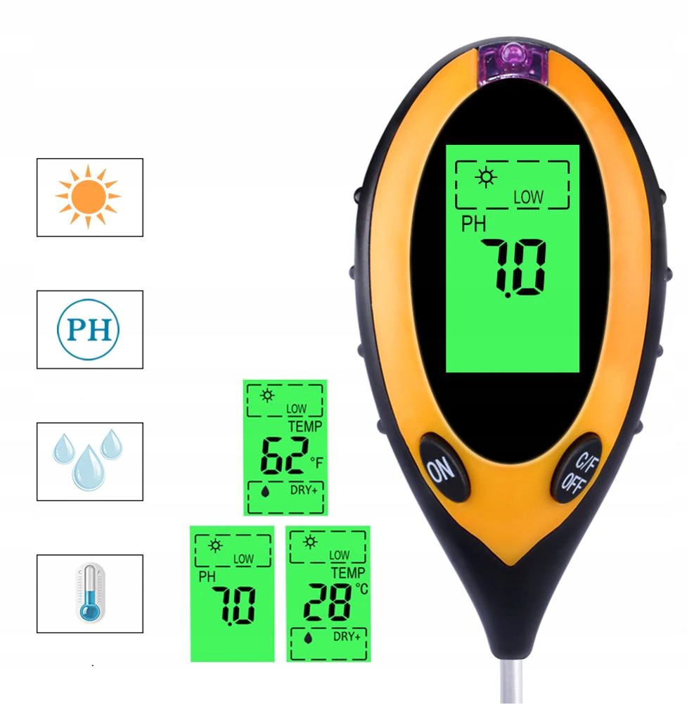 

Tester miernik Ph ziemi kwasomierz glebowy 4 w 1
