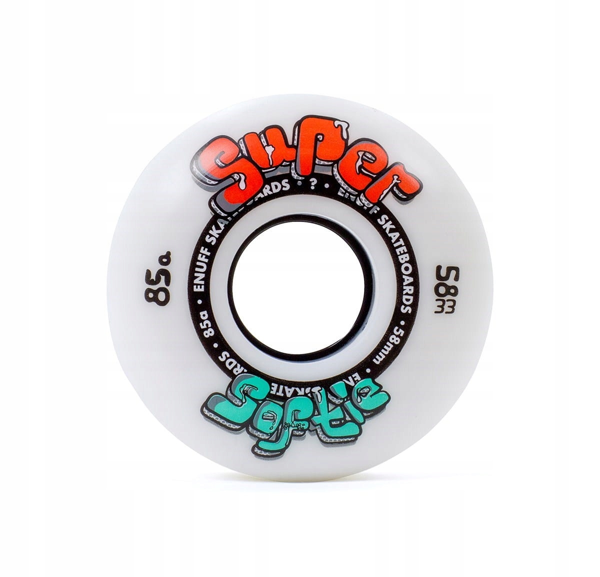 Kolečka Enuff měkká 58 mm 85A bílá 4 ks