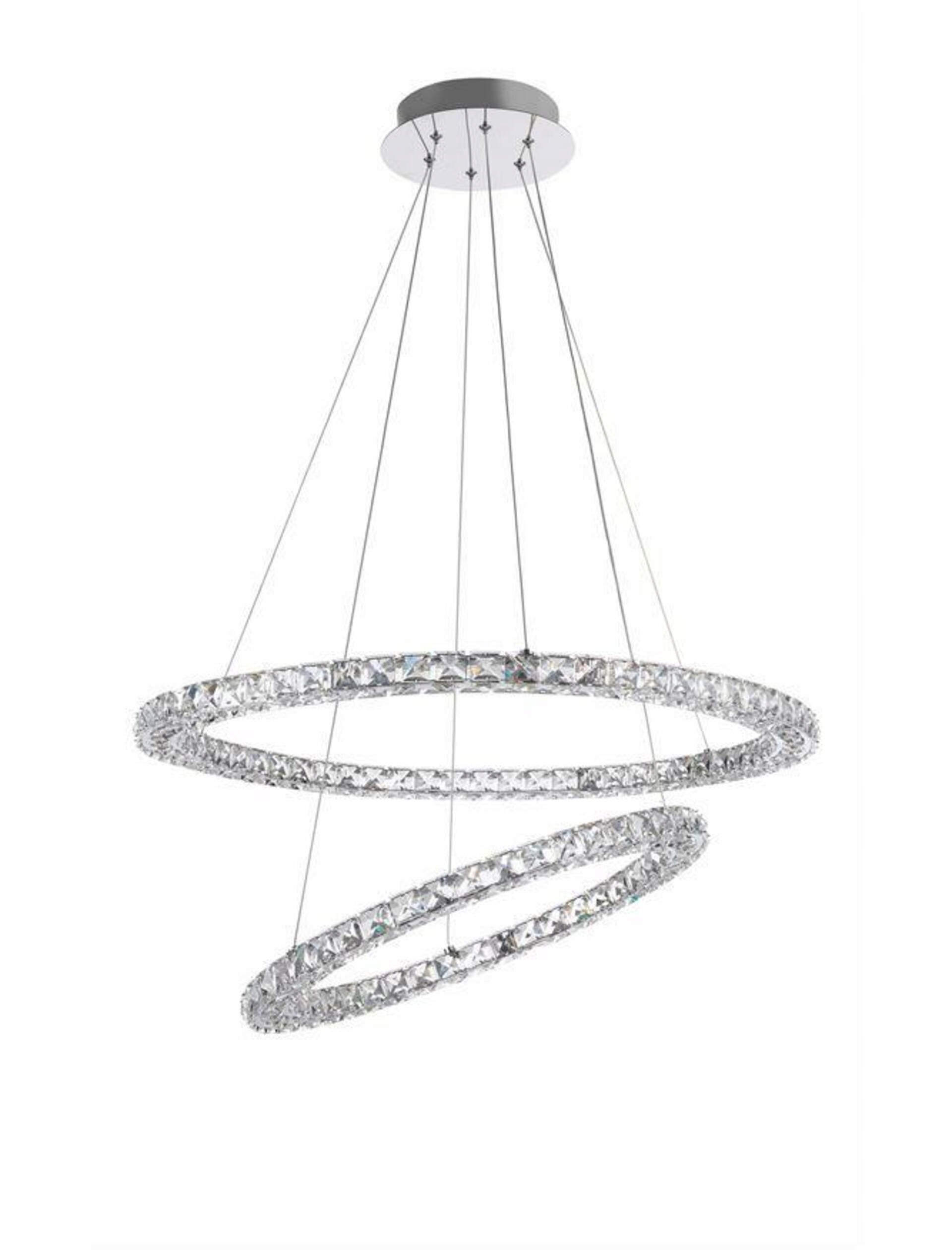 Závesné Led svietidlo Nova Luce Quentin Nv chróm 60W 3600lm