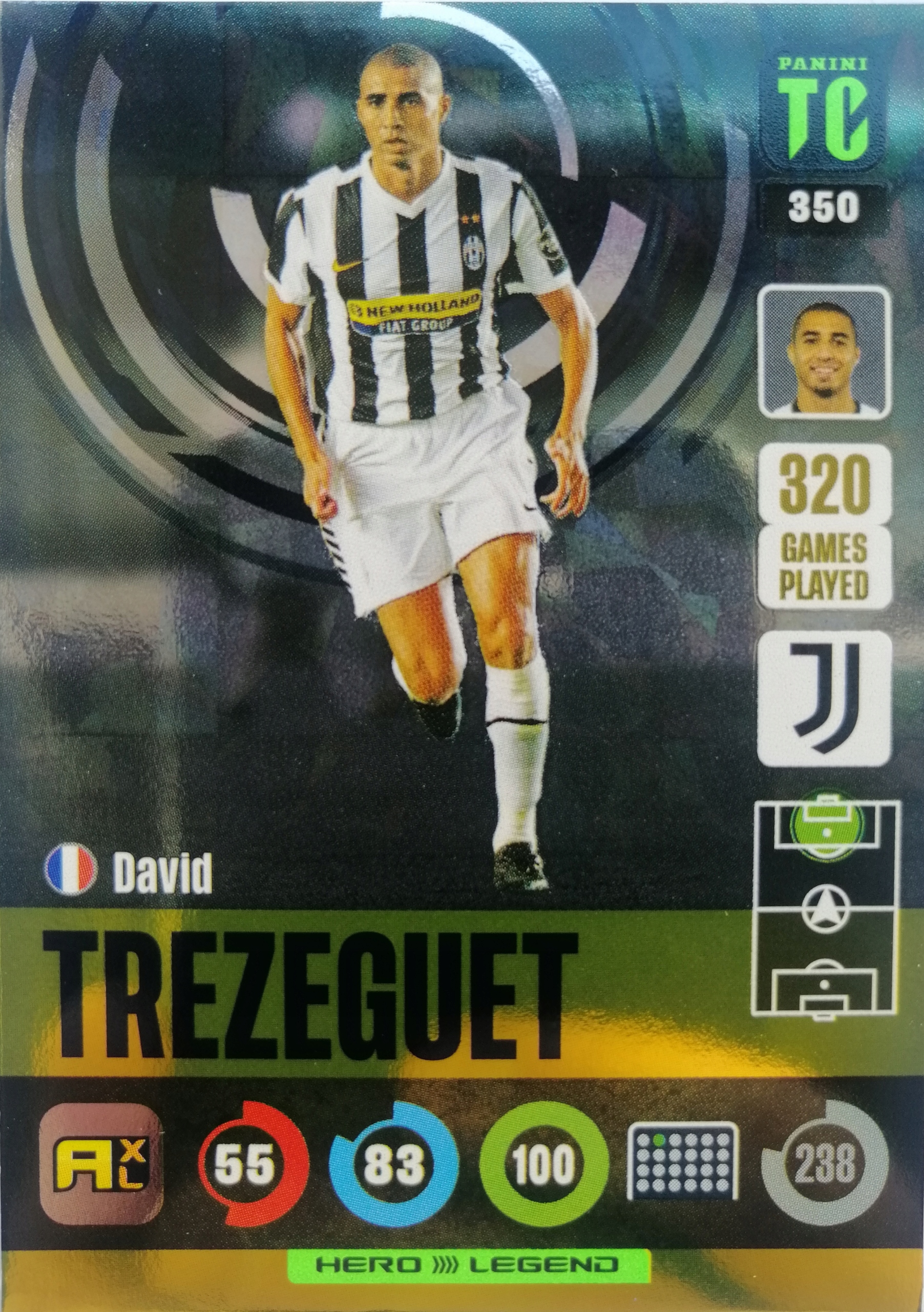 Panini Top Class Hero Legend 350 Trezeguet