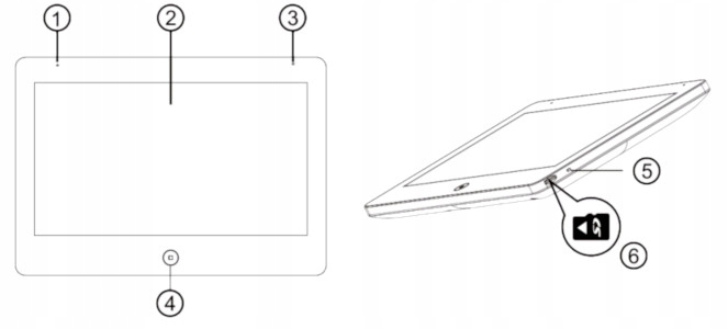Wideodomofon ZAMEL 10 cali VP0810BHD braloki Marka Zamel