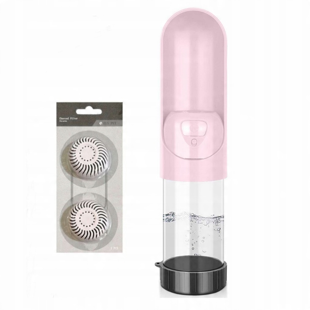 

Filtr do butelki podróżnej 300 ml różowy
