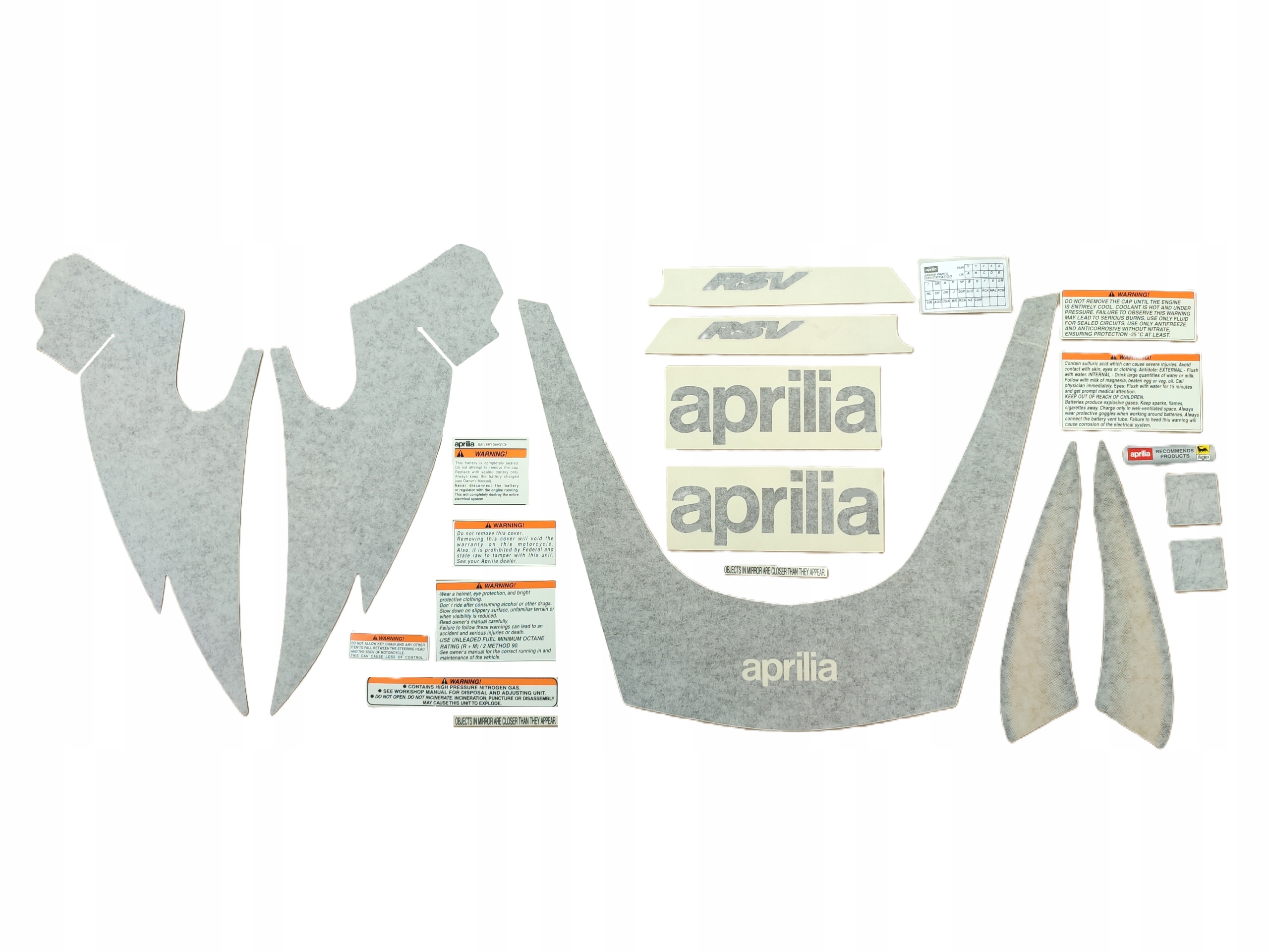 Sada Nálepiek Aprilia Rsv Tuono 2003 Magnet Gray AP8177462