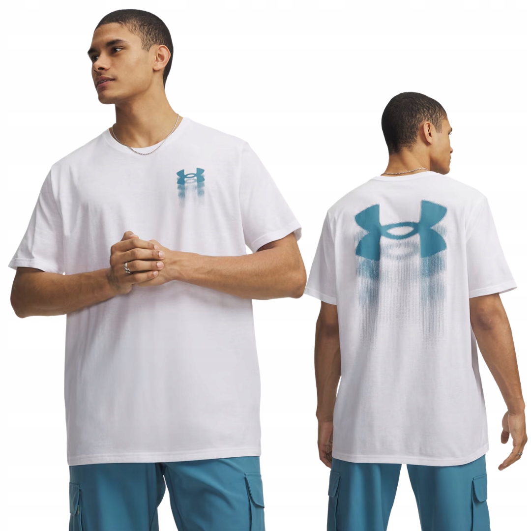 Koszulka męska Under Armour Blur Logo 6009245 Biały r. M