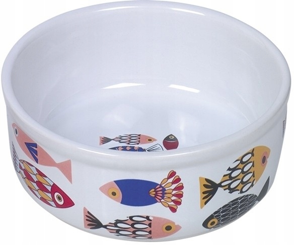 

Miska ceramiczna dla kota kolorowe drukowane ryby