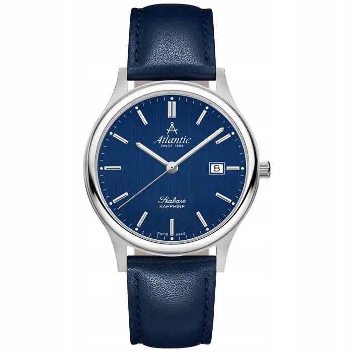 Atlantic Seabase Classic Saphire 60343.41.51 40mm 5ATM Pánské hodinky