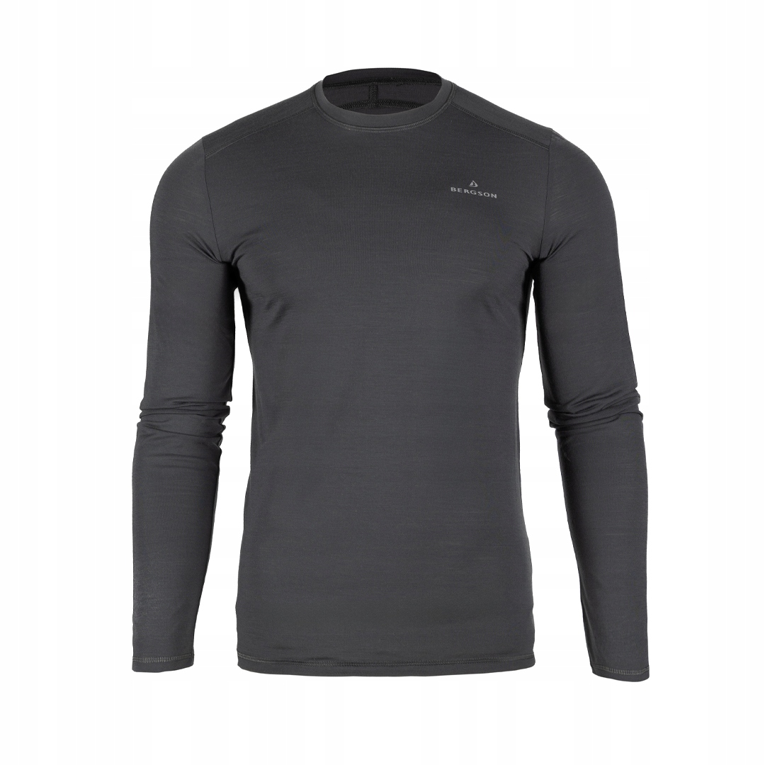 Pánské termoaktivní spodní prádlo s dlouhým rukávem Bergson Lanapura Merino vlna XL