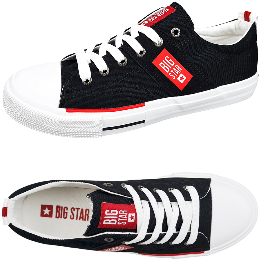 

Lekkie trampki męskie Big Star czarne HH174039 44