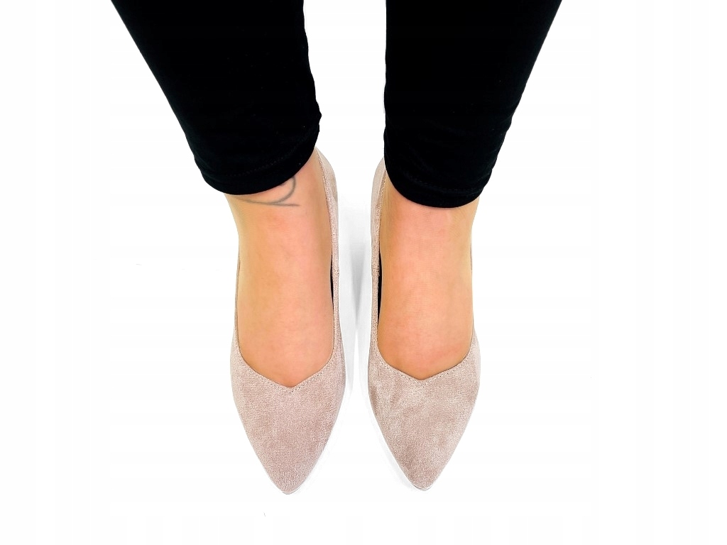 BEŻOWE BUTY NA OBCASIE BEŻ SZPILKI NA SŁUPKU 41 Rozmiar 41